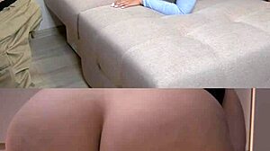 this curvy cuckold couple tries dirty talk blowjob first time ever