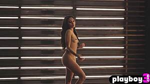 Fatima Kojima Strips Hot Lingerie and Poses Perfect Body Bare!