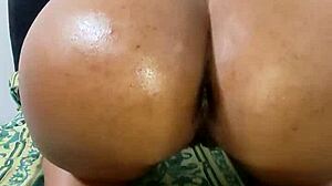 Brunette colombian prostitute bent over takes hard anal assfucking from big cock
