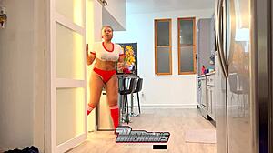 shh! sexy nerd bella sneaks creampie while hubby's at work??