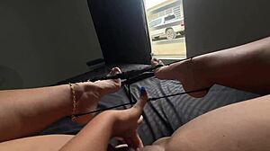 hey neighbors, watch me finger my juicy pussy by the window while you work... so hot they stare 😏💦