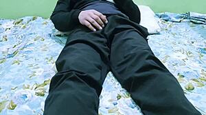 stepbrother catches stepsis watching porn and pounds her tight shaved pussy rough