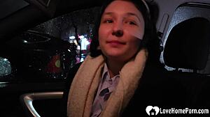 Cutie sucks cock deep before taking it balls-deep in her tight ass