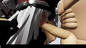 Blonde Hottie Delivers Intense Blowjob and Missionary in Snowy Forest