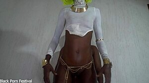 heart pounding standing fuck with skinny african beauty from holiday hookup