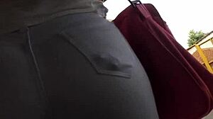 Candid Big Ass Amateur Caught on Bus