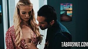 Blonde Coed Lana Sharapova Rides Cock Cowgirl After Deepthroat Doggystyle In College Dorm