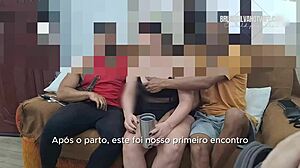 Casada Begs For First Double Anal Cumshot Spitting On Corno's Face!