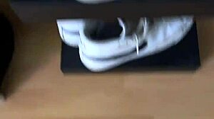 socks fetish teen wakes up early showing off her pretty feet collection