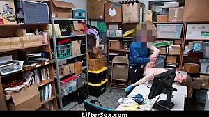 hey little shoplifter catarina petrov caught handcuffed stripped fucked hard by officer