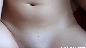 NAUGHTY EUROPEAN TEEN SEDUCES WITH BALL LICKING BLOWJOB AND HARDCORE POV FUCK