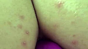 check out this creamy anal dildo play with her plump ass