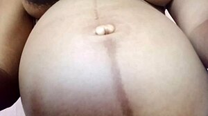 What hides under married pregnant bride's wedding dress with those amazing boobs?