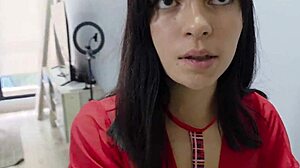 neighbor in sexy uniform bends over after letting me in, her big ass ready for blindfolded pounding