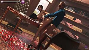 horny boss fucks hot secretary pussy in office 3d hentai