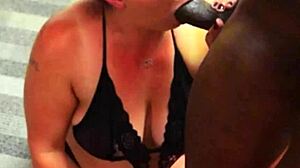 Plump white milf sneaks juicy rides on black boss cock.