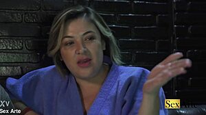 WOW! Watching PORNO While FINGERING Huge Brazilian Wife PUSSY Rough!