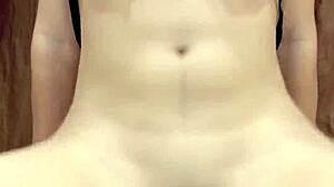 Petite teen princess grinds super hot dildo riding to wild orgasm