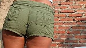 stepsis in sexy shorts begs eat my cock before roberto arrives quickie?