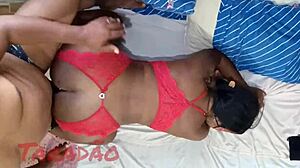 preta latina bbw screams on huge cock reveillon ripped clothes cum