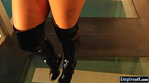 Lana Rhoades' tight holes get double penetrated by big cocks in glamour threesome