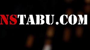 Hot Sub Teen Bound and Spanked by Horny Older Father-in-Law