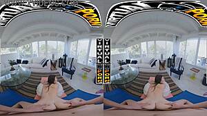 stepsister mae milano stuffs stepbro's dick deep while he moans for more