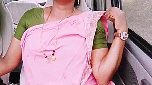 indian bhabi cheats on husband for boyfriend pussy fuck on drive