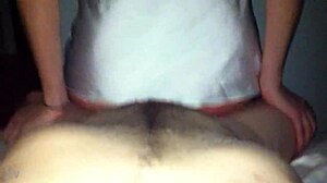 my hot brazilian gaucha girlfriend sits on hard cock so deep