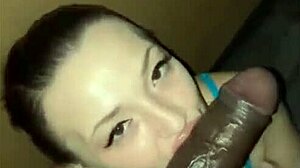 wife throats gags worships huge bbc deep sloppy cum swallow pov interracial