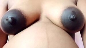 What hides under married pregnant bride's wedding dress with those amazing boobs?