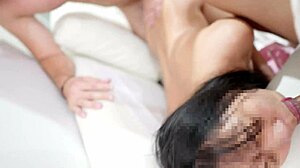 Amateur Asian Babes Take Turns Sucking and Fucking in Wild Threesome!