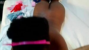 stepdaddy leashes his curvy ebony slut for dirty doggystyle domination play