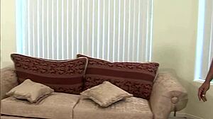 Jennifer Stone's hot threesome features deepthroat blowjobs bent over doggystyle and cumshots everywhere