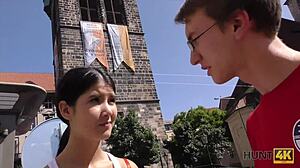 hot cutie picks up stranger for vacation sex cash hunt4k