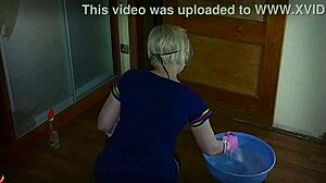 What if your short-haired milf maid with stockings craves submissive couple play?