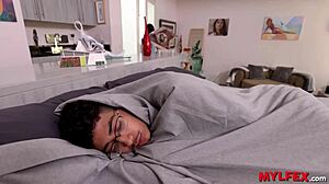 STEP MOMMY FIXES STEPSON'S HEARTACHE WITH MORNING DOGGY POUNDING!