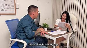 Colombian milf lawyer mommy bends over big tits pussy for client cash doggystyle cowgirl cum rough fuck