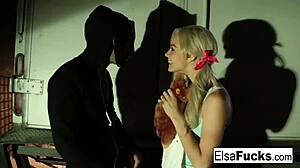 Elsa Jean Teen Blonde Fucks Masked Stranger Hardcore Blowjob Pussy Nude Alleyway Cumshot Small Tits