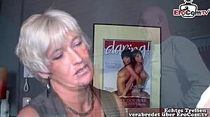 German Mature Blonde Offers Taboo Family Sex