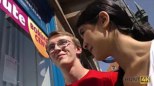 hot cutie picks up stranger for vacation sex cash hunt4k