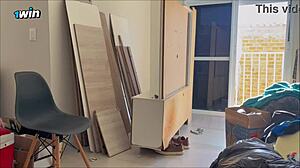 redhead babe grinds wet creamy pussy to explosive riding creampie orgasm