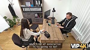 Wow, first office glory hole blows my mind with this teen!