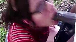 yo nasty slut loves sucking that huge bbc outside right?