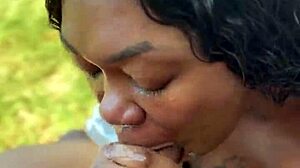 wanna see goldilocks ride that monster black cock outdoors?