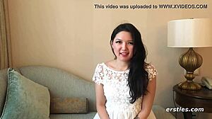 Ameliya Aggressively Fingers Her Shaved Pussy Hard