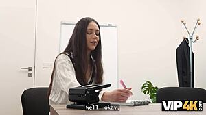 Wow, first office glory hole blows my mind with this teen!