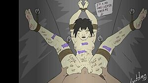 Bound cheater, your feet fantasy ends now in this twisted cartoon trap