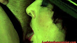 Granny rims teen while fingering hairy mature pussy in lesbian play!