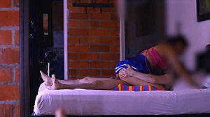 Secret party glances spark cheating student's wild fuck?